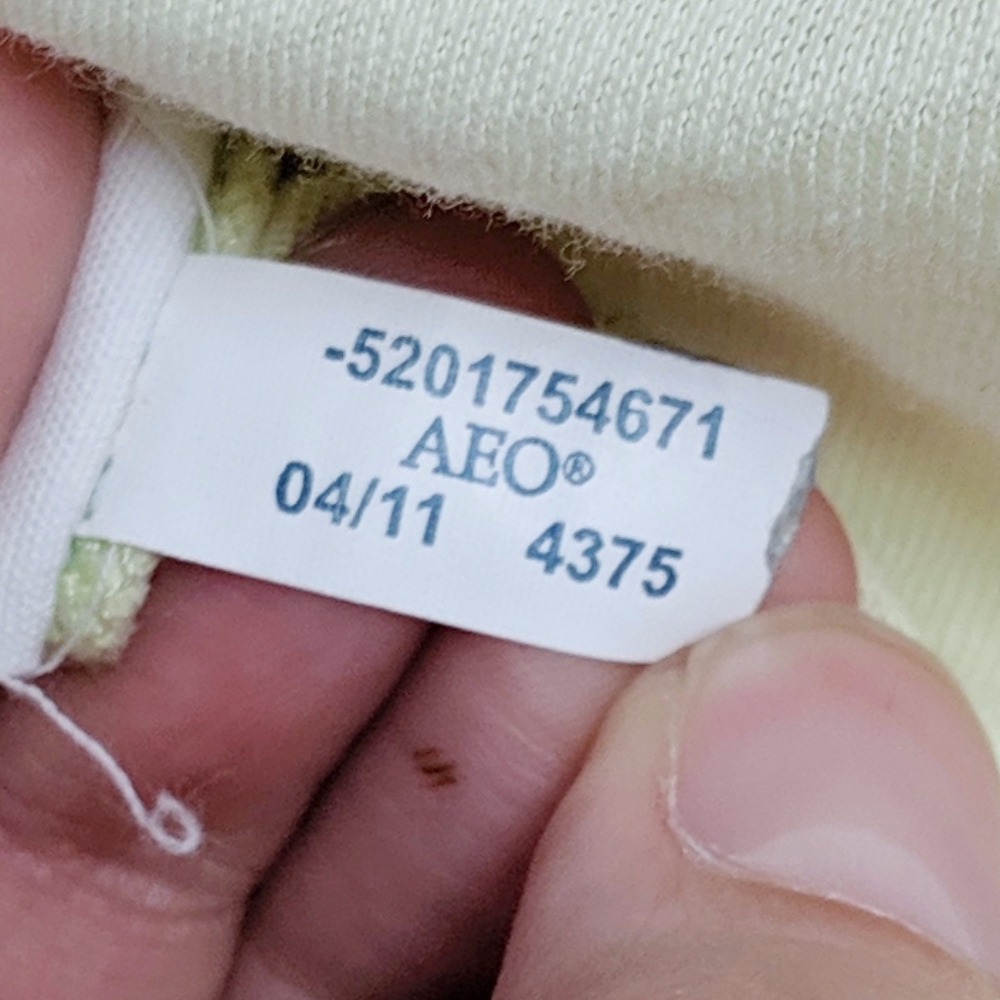 american eagle | yellow vintage t tank top sz M - Picture 6 of 7